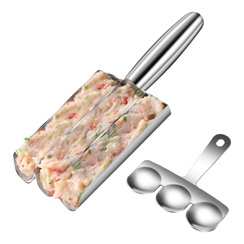 DIY模具304钢肉丸虾滑制作器
