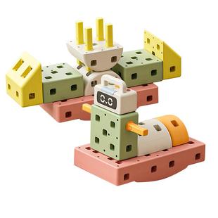 巧乐熊积木车玩具男孩女孩六一生日礼物1一6岁儿童益智大颗粒积木