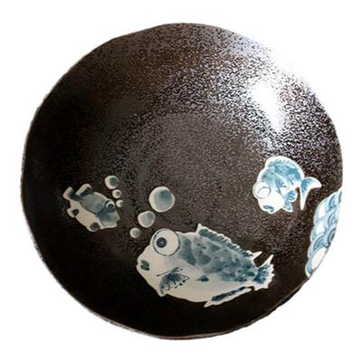 日本瓷复古风家用深盘浅碗