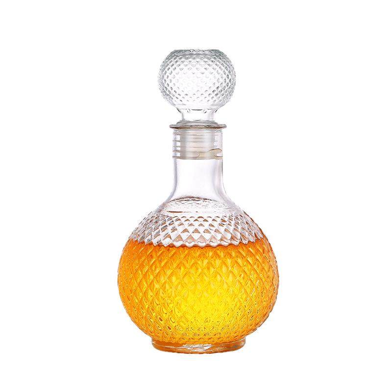 玻璃红酒瓶醒酒器2斤葡萄酒装白酒瓶 空酒瓶子 家用酒壶盛酒容器