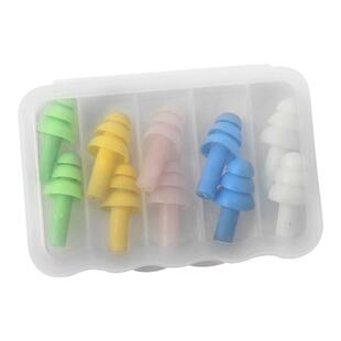 5对装隔音耳塞无线防噪音耳塞硅胶降噪套装游泳耳塞成人睡觉耳塞