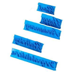 蛋糕印花模具英文happybirthday按压手写祝福语生日快乐翻糖印模