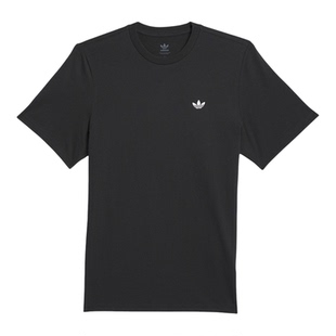Adidas/阿迪达斯正品三叶草男士透气简约LOGO印花日常T恤JW0038