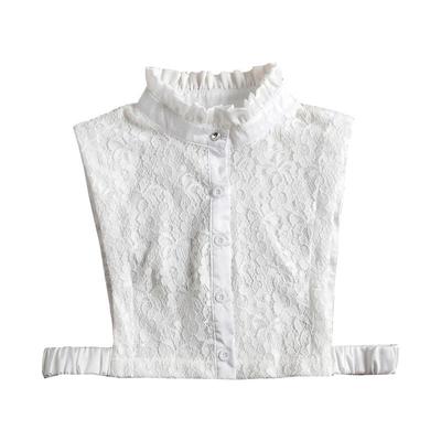 假领子女衬衣领蕾丝搭配韩版绣花