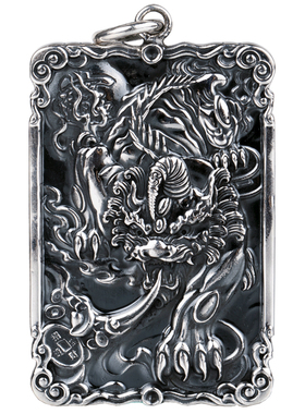 貔貅999银招财男士旺财项链坠