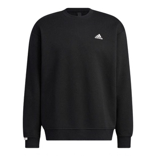 正品Adidas/阿迪达斯加绒男女圆领套头衫运动长袖卫衣 IB2774