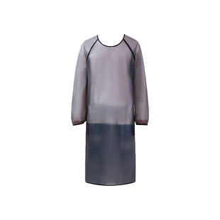 围裙厨房家用2024新款TPU防水防油长袖免洗工作服女餐饮专用罩衣