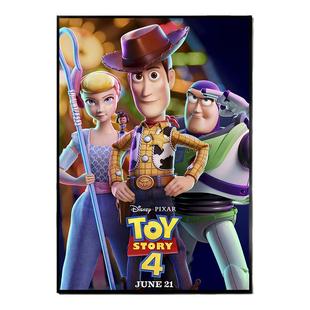 玩具总动员海报toy胡迪 巴斯光年皮克斯电影儿童房相框装饰挂贴画