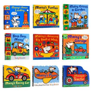 小鼠波波英文绘本 maisy小鼠波波 小鼠波波的第一次体验 交通工具造型书翻翻书立体书英文原版绘本幼儿英语启蒙 Lucy Cousins