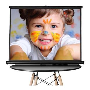 艾瑞尔桌面幕布 便携式儿童护眼高清桌面投影幕布 网课户外开会移动办公自带支架3D/4K白塑白玻纤投影机幕布