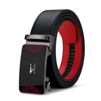 七匹狼官方正品红腰带男士