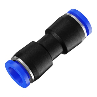 气动气管PU8直通快速接头塑料快插对接头密封性好4/6/10/12mm