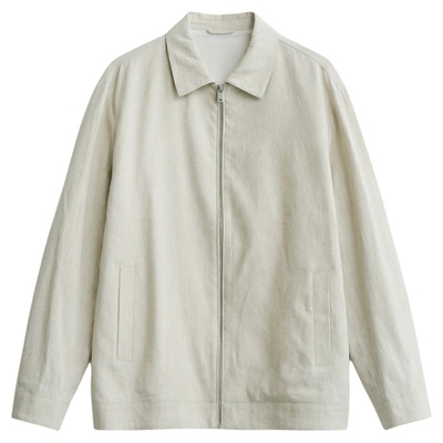 JSSDHOMME老钱风亚麻翻领夹克