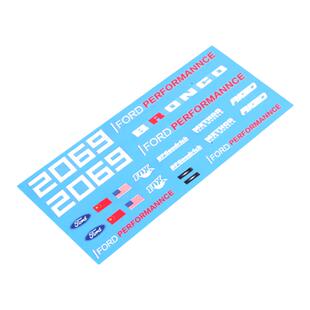D1RC 1:10 TRX4福特烈马巴哈baja1000赛车 bronco R 仿真透明贴纸