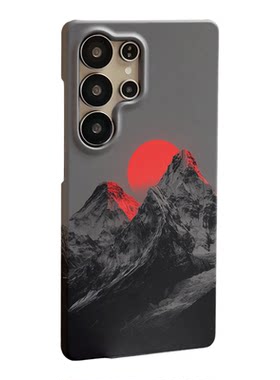 灰境红阳适用三星S26ultra手机壳S25/s24/s23/s22note20ultra半包硬壳韩国涂层菲林个性创意新款