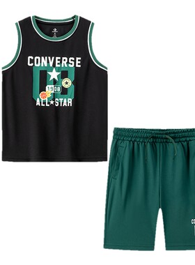 匡威儿童夏篮球服套装训练服球衣