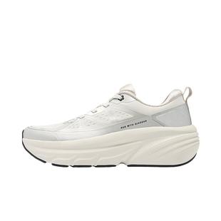 乔丹厚底减震运动鞋女鞋2026春季新款网面透气轻便跑步鞋增高银色