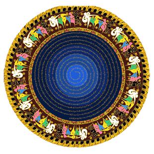 般若波罗蜜多心经楞严咒六字真言大悲咒 自画唐卡手绘diy临摹画稿