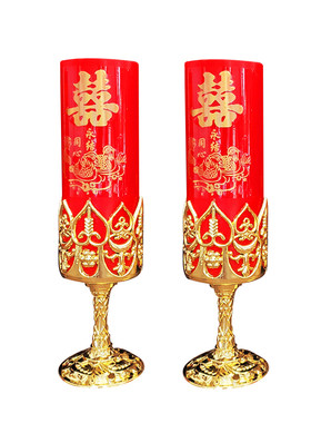 结婚led电子蜡烛灯无烟龙凤用品