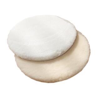 毛绒椅子坐垫高档加厚仿兔毛屁垫办公室2025新款冬季凳子座椅垫子