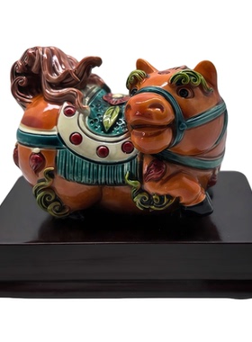 酒柜八骏马雄风开业招财装饰摆件