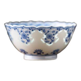 富玉窑官方旗舰店主人杯葵口茶杯手工青花瓷喝茶杯子高端茶器送礼