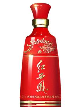 2022年产52度西凤酒红西凤小酒凤香型收藏送礼白酒125mL 1盒