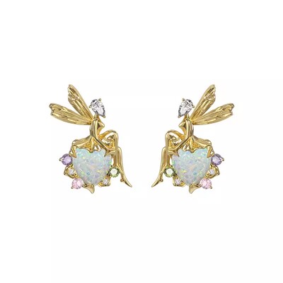 BOONEE欧泊精灵耳钉耳饰