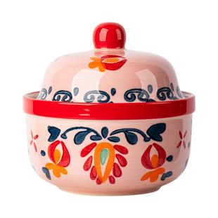 陶瓷小炖盅隔水炖家用陶瓷带盖瓦罐汤盅新款蒸蛋专用碗一人份蒸盅