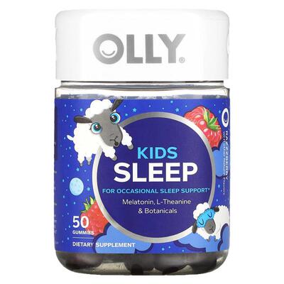 OLLY Kids Sleep儿童褪黑素软糖安心好眠舒缓心绪神经系统健康
