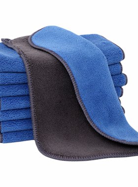 抹布双层加厚吸水不掉毛擦桌布