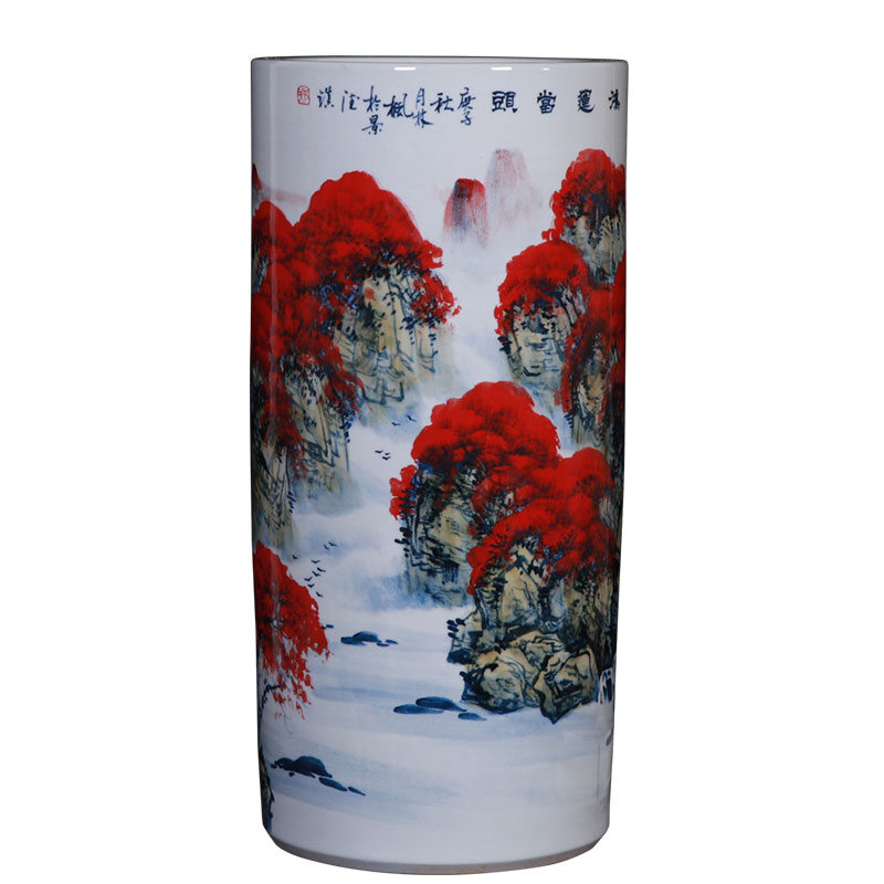 景德镇陶瓷花瓶书画缸字画雨伞桶