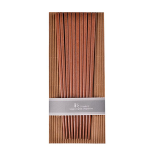 日本进口若狭职人细口铁木筷子实木家用日式尖头防滑耐高温可消毒