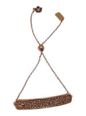 c家潮流轻奢简约打标玫瑰金手链