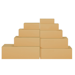 崇兆快递纸箱电商专用发货打包装纸盒子2-13号半高瓦楞纸板箱批发