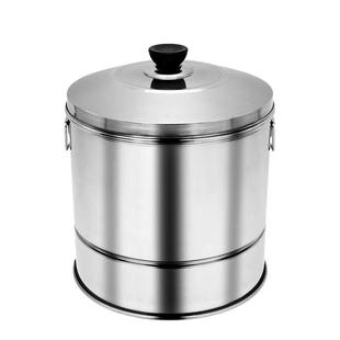 不锈钢蒸饭桶商用大号加厚带盖甑子家用蒸糯米饭蒸笼盛饭桶甄子