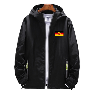 东德民主德国人民军周边社会主义连帽夹克薄款男女加绒外套带帽衫