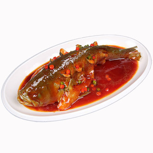 高档厚边超大号鱼盘椭圆形大盘子饭店酒店陶瓷大鱼盘25英寸特大盘