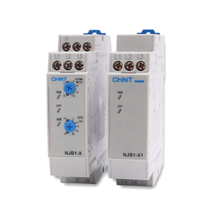 正泰NJB1-X1电机X相序断相缺相继电器380V电动机3三相马达保护器