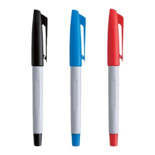 雄狮升级款记号笔8501签字笔红蓝黑写字勾线笔红笔老师专用批改笔水性可加墨水黑色单头签到笔大容量签字笔