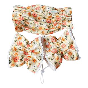 可卡布耳套美卡英卡史宾格比格蕾丝边脖套查理王马尔济斯防脏发带