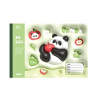 A4加厚图画本画画本绘画本小学生专用一年级二年级男女孩美术本空白画册本手绘马克笔不透色素描本画纸涂鸦