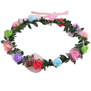 森女花环头饰皇冠发箍头环新娘婚纱写真发饰儿童公主手环景点摄影