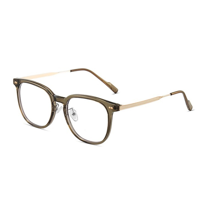 大川暖冬茶色tr90眼镜框