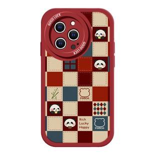 适用红米note14手机壳13新款Redmi格子熊猫12pro+可爱11se女10防摔9带挂绳7硅胶8pro高级感全包专用保护套