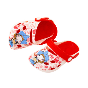 领爱儿童拖鞋男童夏爱护康全硅胶洞洞鞋防滑沙滩鞋宝宝室内凉拖女