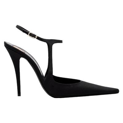 宋佳同款高跟黑色性感包头凉鞋