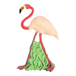 仿真野生动物鸟类模型儿童玩具大号火烈鸟实心模型蛋糕装饰小摆件