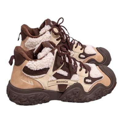 回力女鞋新款冬季加绒保暖雪地靴