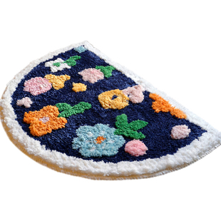 网红半圆可爱卡通入户防滑卫生间地垫门垫吸水门口垫地毯浴室脚垫